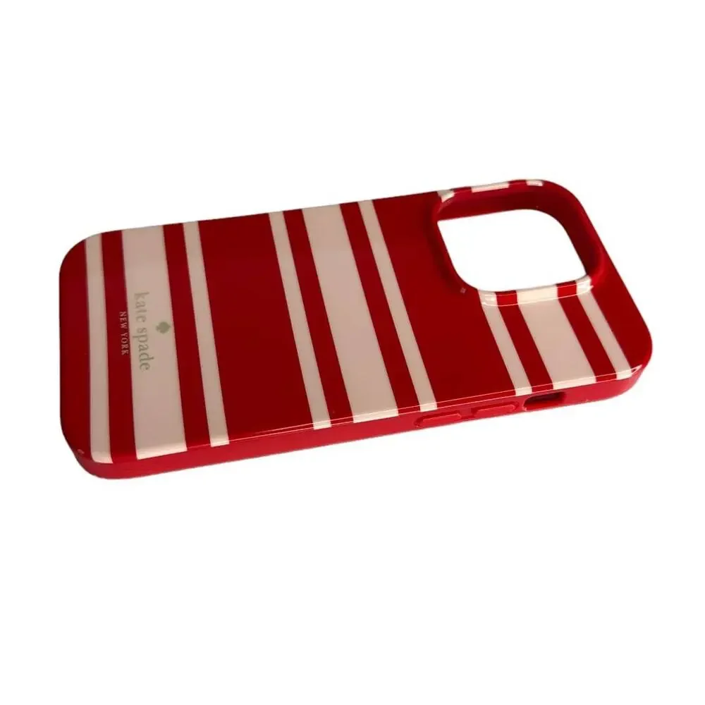 Kate Spade Sailing Stripe iPhone 14 Pro Stability Ring Case